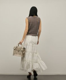 GRACE CONTINENTAL クロシェライクニットジレ
