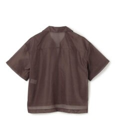 uncrave シアー オーガンジー ショート シャツ