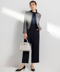 ANY SIS L 【洗える】ライトストレッチ ツイード ジャケット