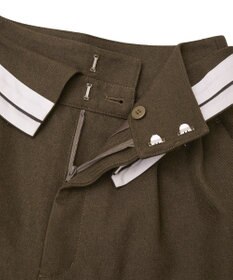 CRAFT STANDARD BOUTIQUE ウエスト折り返しスラックス