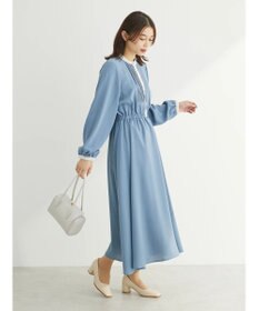 Green Parks ・ＥＬＥＮＣＡＲＥ　ＤＵＥ　バイカラーピンタックワンピ