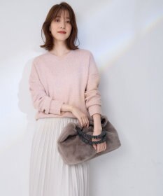 ANY ギャザーハンドルファートートバッグ