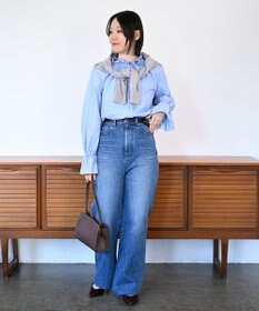 woadblue Marisol掲載＜坪田あさみさんコラボ＞SALUU サルー /デニムパンツ ミッドブルー