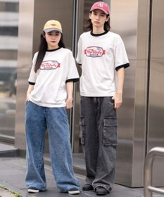 WEGO 【ユニセックス着用ITEM/MLサイズ展開】コンパクトフィットグラフィックリンガーT（SS）