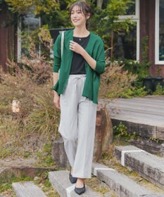 Tiaclasse L 軽やかニットドルマンカーディガン