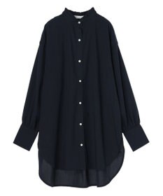 Green Parks イージーケアスタンドフリルシャツチュニック