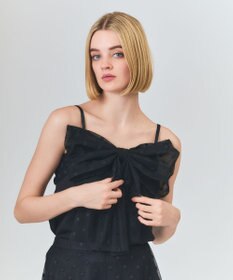 GRACE CONTINENTAL ドットボウタイキャミ