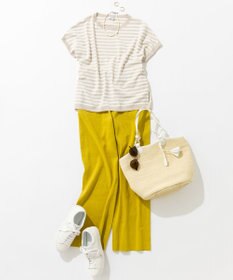 23区 【洗える/好評につき新色追加】レーヨンポリエステルストレッチ プルオーバー ニット