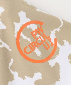 PW CIRCULUS 【WOMEN】【ストレッチ/UVケア】アニマルプリント モックネック シャツ