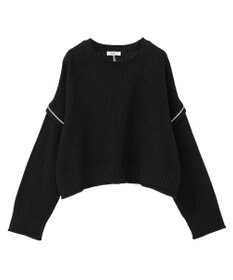 earth music&ecology 【洗濯機洗い可 / 選べる丈】アンチピリングC/A選べる丈配色ニット