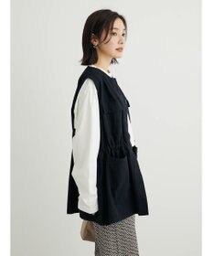 Green Parks ・ＳＵＧＡＲ　ＳＰＯＯＮ　ノーカラーミリタリーベスト