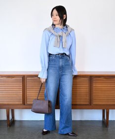 woadblue Marisol掲載＜坪田あさみさんコラボ＞SALUU サルー /デニムパンツ ミッドブルー
