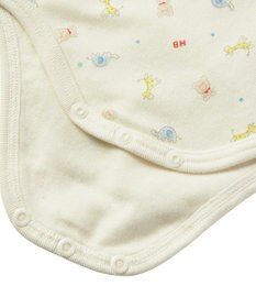 MIKI HOUSE HOT BISCUITS 【70-90cm】 長袖ボディシャツ２枚セット(かぶり仕様)