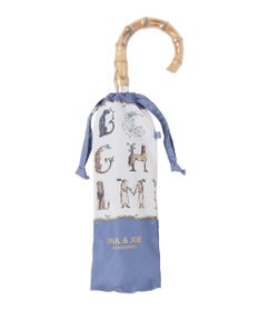 MOONBAT ポール & ジョー (PAUL & JOE ACCESSOIRES) ABC Garden アニマル 折りたたみ傘 竹手元 巾着型傘袋