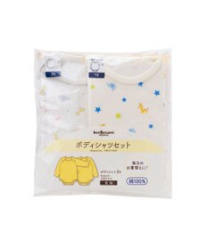 MIKI HOUSE HOT BISCUITS 【70-90cm】 長袖ボディシャツ２枚セット(かぶり仕様)