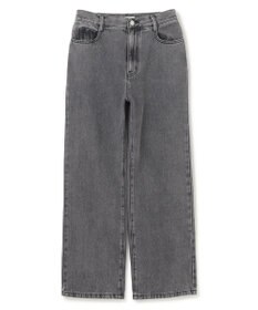 BEIGE， 【洗える・SPRiNG 3月号掲載】FICUS / デニムワイドストレートパンツ