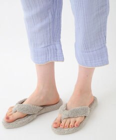 UCHINO クレープガーゼ ノーカラーレディスパジャマ