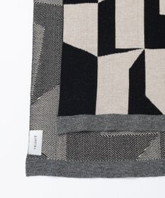 TRICOTE GEOMETRIC HERRINGBONE REBERSIBLE SCARF / キカヘリンボーンリバーマフラー