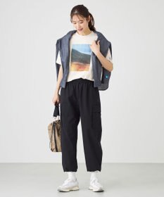 SHARE PARK LADIES 【撥水・UVカット・ストレッチ・軽量 】ナイロンカーゴパンツ（Mサイズ）