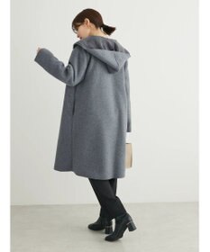 Green Parks フード付き裏ボアロングコーディガン