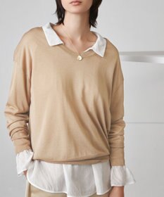BEIGE， LAGORD / Uネックニット