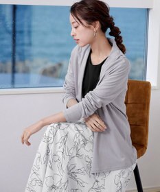 Tiaclasse 【小倉優子さん着用・新色追加・洗える】モノトーンフラワープリントワンピース