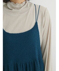 Green Parks 表面カット細ひもキャミワンピース