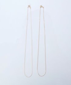 Phoebe 【K10】シャインリンクグルメッタチェーンネックレス/全長:37cm+3cm