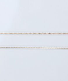 Phoebe 【K10】シャインリンクグルメッタチェーンネックレス/全長:37cm+3cm