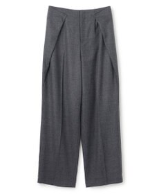 BEIGE， TERNES / 変形タックウールワイドパンツ