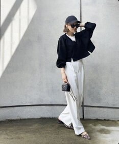 Green Parks ショート丈Ｖネックポンチプルオーバー