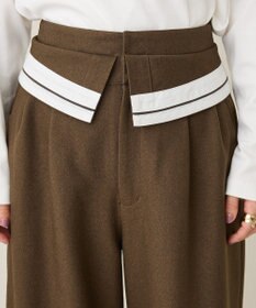 CRAFT STANDARD BOUTIQUE ウエスト折り返しスラックス