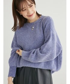 Green Parks ベロアモールニットプルオーバー