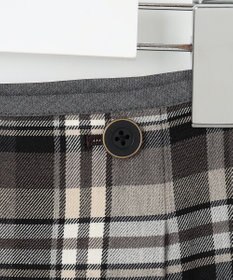 J.PRESS LADIES 【洗える】テトロンレーヨン/ウール milledタータン スカート