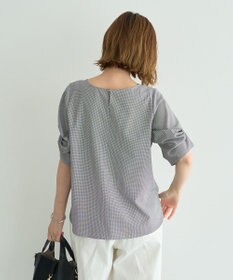 YECCA VECCA パールタックスリーブブラウス