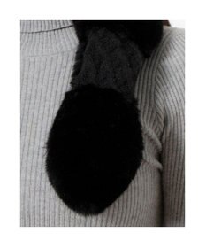 UNBILLION カシュネ cache nez / ニット×フェイクファーマフラー