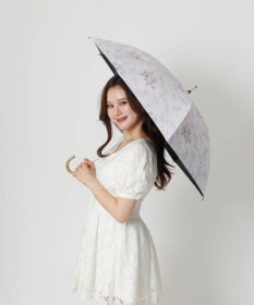 AURORA 【dazzlin（ダズリン）】フラワープリント晴雨兼用傘（長傘）