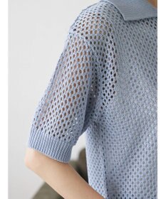 CRAFT STANDARD BOUTIQUE 配色メッシュニットカーディガン