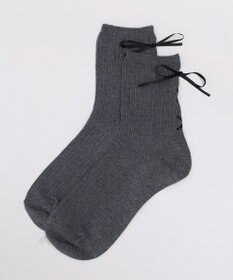 WEGO レースアップバックリボンソックス