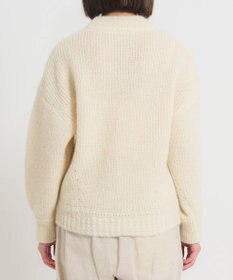 muuc 〈天然素材の上質なモヘヤ〉アルパカモヘヤ畦編みプルオーバー〈日本製〉