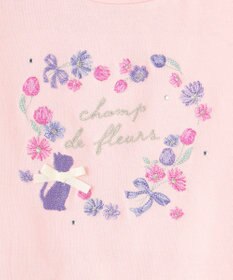 ANY KIDS フラワー 刺繍 Tシャツ