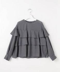 自由区 L 【カタログ掲載】TWハイツイストビエラフリル ブラウス