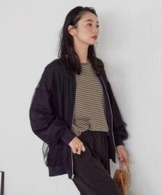 AMERICAN HOLIC リバーシブルシフォン×チュールブルゾン