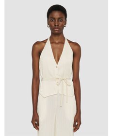 JOSEPH プリーツジャガード　タイウエストコート