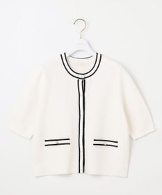 ANY SIS 【UVカット・洗える】リンクスバイカラー カーディガン