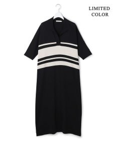ICB 【先行予約・WEB限定カラーあり】VIS/NYハイゲージ 半袖ポロニットワンピース