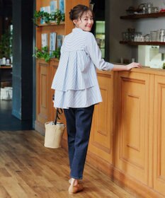 Tiaclasse バックタックフレアチュニック