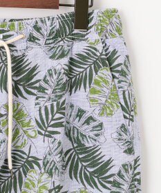 JOSEPH ABBOUD MOUNTAIN 【SPACE／UNISEX】リーフプリント イージーショートパンツ