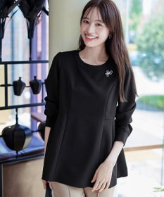 Tiaclasse 【洗える】ソフトペプラムブラウス