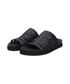 INTER-CHAUSSURES 【ANGEL ALARCON】フットベッドラフィアサンダル